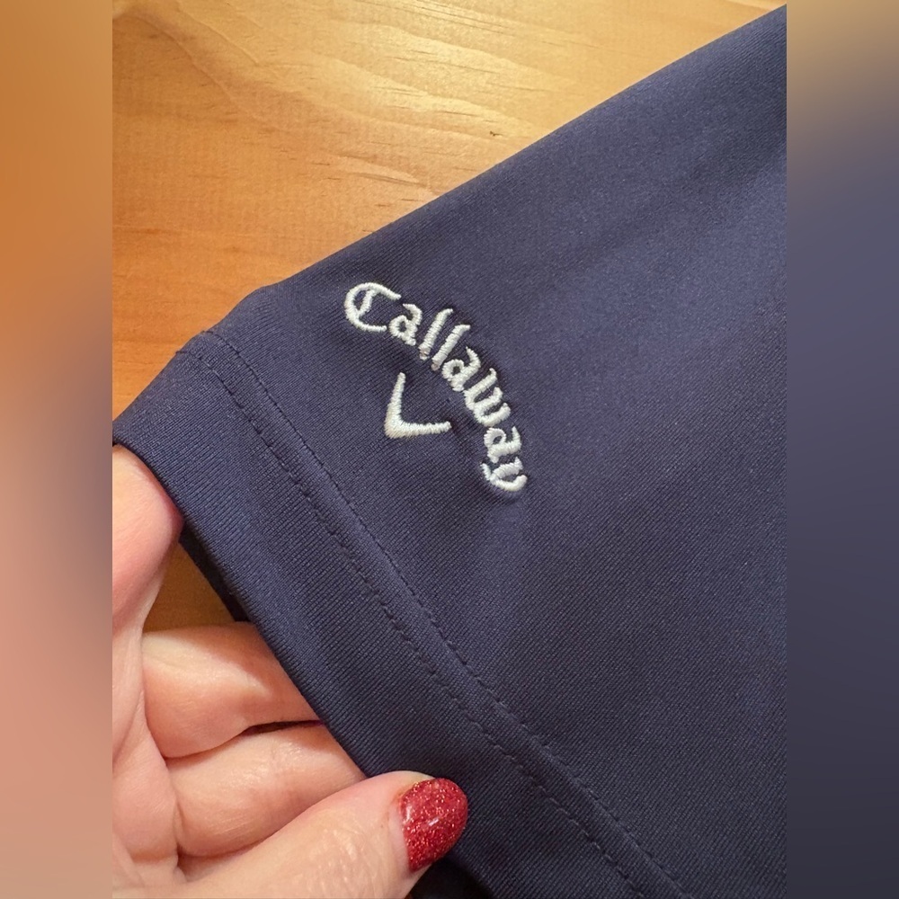 Callaway Men’s Golf Polo Opti•Dri Size Large Navy - Picture 4 of 8